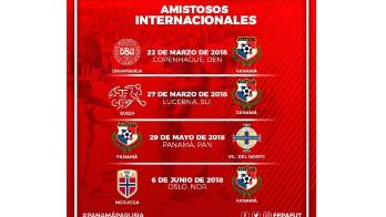 Calendario de los encuentros internacionales de Panamá, antes del mundial de Rusia 2018.