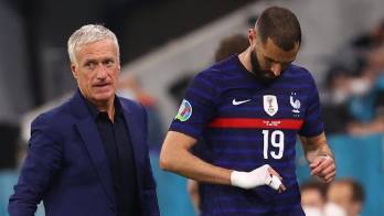 Un poco complicada la relación entre Benzema y Deschamps.