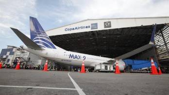Vista de un avión Boeing 737 MAX 9 de la panameña Copa Airlines, en una fotografía de archivo.