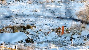 Cinco muertos y cinco desaparecidos por un corrimiento de tierra en Noruega