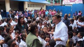 El presidente electo realizó en horas de la mañana un recorrido en la Escuela Anulfo Arias Madrid
