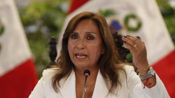 Presidenta de Perú, Dina Boluarte.
