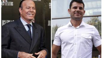 Fotografías de archivo del cantante Julio Iglesias (i) y Javier Sánchez Santos (d).