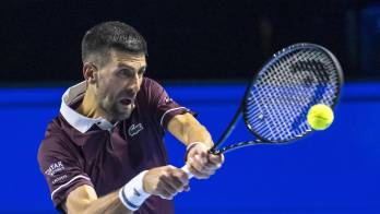 El serbio Novak Djokovic en acción.