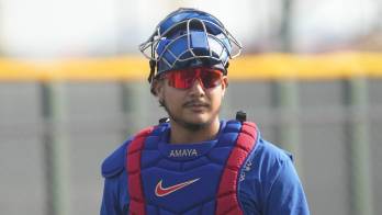 Miguel Amaya de los Cachorros de Chicago.