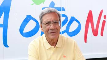 Mauricio Vargas en su gira por Panamá.