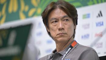 El seleccionador de Corea del Sur Hong Myung-bo.