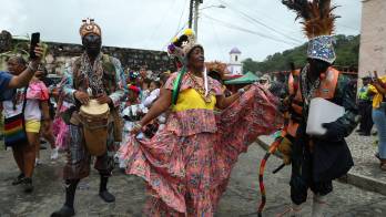 Séptimo Festival de la Pollera Congo en la provincia de Colón, donde participaron 39 delegaciones.