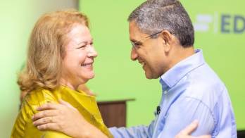 Porras junto a Quirós aboga el slogan de&nbsp;&nbsp;acabar con la mediocridad y la deshonestidad en la política.