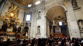 El papa celebró la misa en ocasión de la festividad de la Virgen de Guadalupe