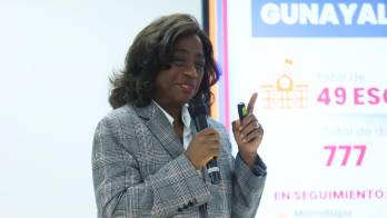 La ministra de Educación, Lucy Molinar.