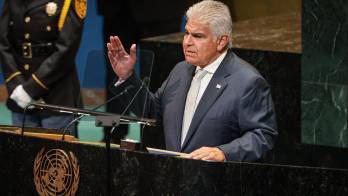 El presidente José Raúl Mulino