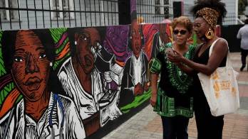 Colores afro contra discriminación narra un mural de historia en Panamá