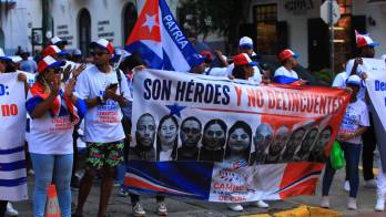 La protesta y vigilia fue frente a la Cancillería de Panamá.