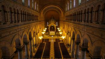 Fotografía cedida por la Secretaría de Turismo y Entretenimiento de Medellín de la catedral metropolitana de Medellín (Colombia). EFE/ Secretaría De Turismo Y Entretenimiento De Medellín / SOLO USO EDITORIAL/SOLO DISPONIBLE PARA ILUSTRAR LA NOTICIA QUE ACOMPAÑA (CRÉDITO OBLIGATORIO)