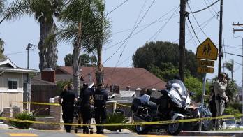 Policía de San Diego realiza un operativo.