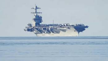 El portaaviones estadounidense USS Gerald R. Ford, el buque de guerra más avanzado del mundo.