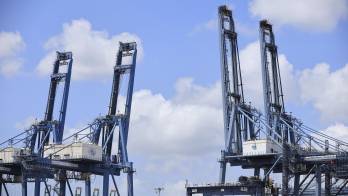 Vista del puerto de Balboa, uno de los principales puntos logísticos del Pacífico panameño.