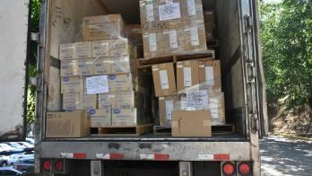 Camiones con insumos llegan al Complejo para abastecer cuidados intensivos&nbsp;