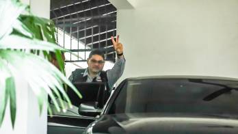 El secretario del Suntracs, Saúl Méndez.