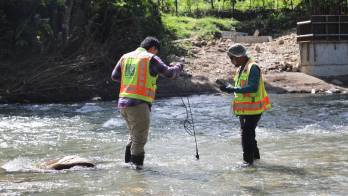 El Ministerio de Ambiente realizó inspecciones en el río Pacora dectactando irregularidades.