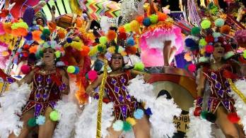 El desfile de las doce escolas de samba del llamado Grupo Especial, una especie de primera categoría entre las cerca de 100 que se presentarán este año.