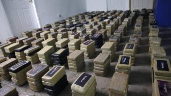 Durante la diligencia de allanamiento y registro, los uniformados ubicaron el cargamento ilegal.