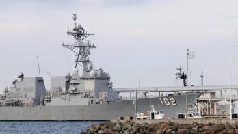 El buque destructor USS Sampson, del Ejército de EE.UU., regresó a Panamá.