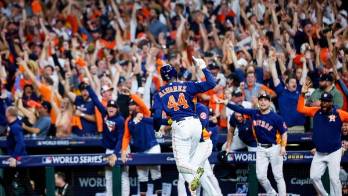 Los Astros ganaron la Serie Mundial en su casa.