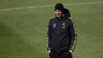 El entrenaor francés del Real Madrid, Zinedine Zidane.