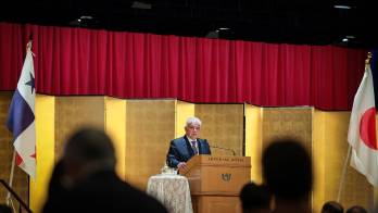 Presidente de Panamá en gira por Japón.