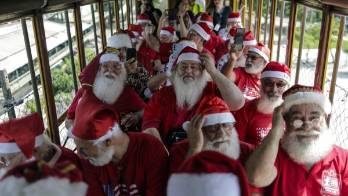 Los Papás Noel que alegrarán a los niños de Río de Janeiro ya están graduados