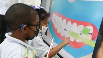 Primera dama visita CAIPI de Montería, Pedregal con Aula STEAM