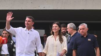 El senador y candidato de Brasil, Flávio Bolsonaro.