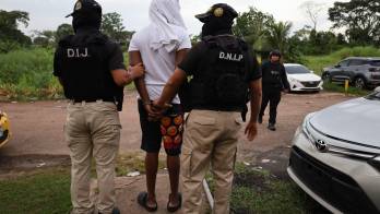 Miembros de la D.I.J y la Policía Nacional aprehenden a presunto delincuente