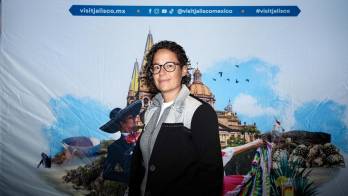 Fotografía del 23 de septiembre de 2026 que muestra a la secretaria de turismo de Jalisco, Michelle Fridman, posa durante la gira oficial de promoción cultural y turística que la revista Los Ángeles Magazine organizó en colaboración con la Secretaría de Turismo de Jalisco, en Nueva York (EE.UU.). EFE/ Eduardo Espinoza