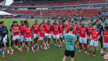 Preparación previa al amistoso contra República Dominicana