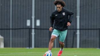 Adalberto Carrasquilla durante el entrenamiento.