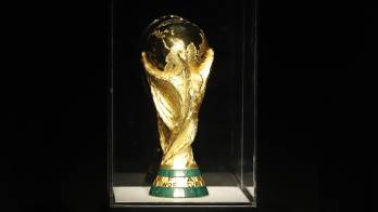 El trofeo de la Copa Mundial de la FIFA.