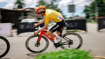 Gotzon Martín durante la carrera.