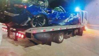 El auto en el que presuntamente viajaba Jonathan Riggs.