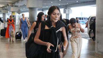 A su llegada evitaron dar declaraciones a los medios.