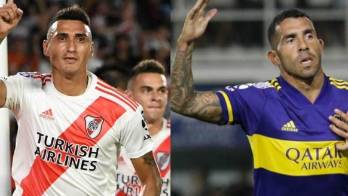 Futbolistas de Boca y de River donan camisetas