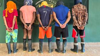 Cinco colombianos capturados en Darién