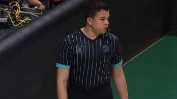 Julio Anaya formó parte del equipo arbitral en la final de la Basketball Champions League 2026 en Badalona.