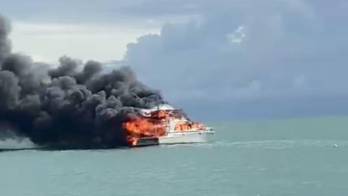 Investigan incendio en el yate “Condor I”