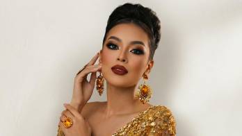 Hanna Nicolth Gill Ramírez, nueva reina de Calle Abajo de Aguadulce para el Carnaval 2027, lista para llevar la bandera del triunfo.