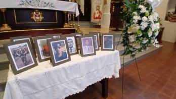 Durante la misa en La Merced se leyeron los nombres de los oficiales ejecutados en 1989.