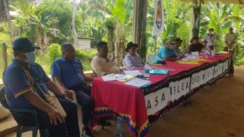 Durante Asamblea General en La Bonga (Chagres).