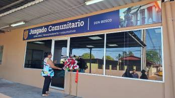 El Juzgado Comunitario de Don Bosco es el primero con una sede propia en la ciudad capital.